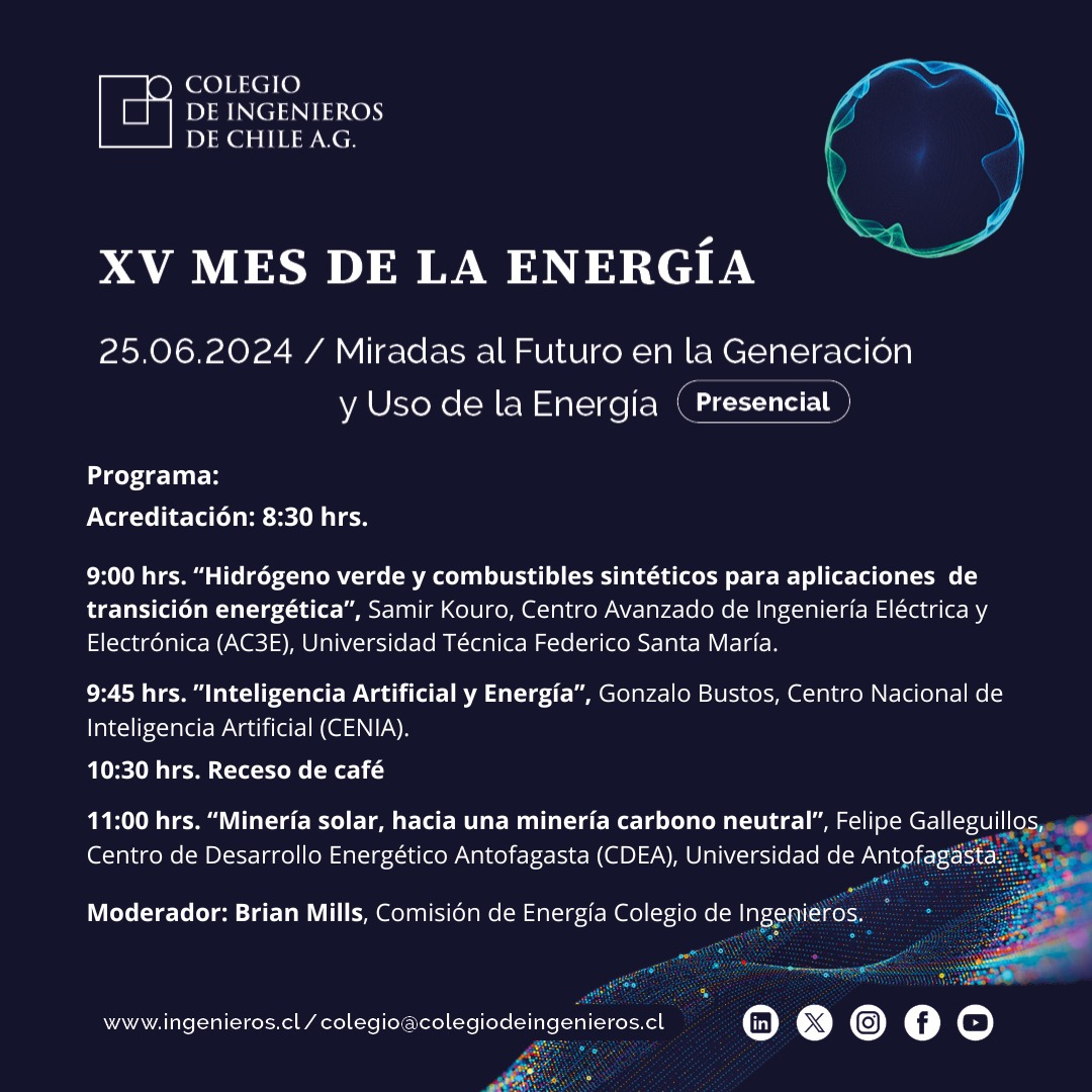 XV Mes de la Energía: Miradas al futuro en la generación y uso de la energía