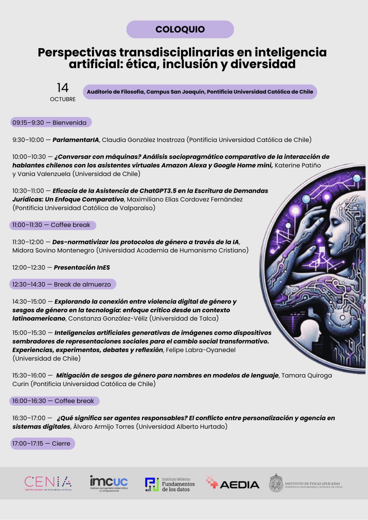 Coloquio: "Perspectivas transdisciplinarias en IA: ética, inclusión y diversidad"