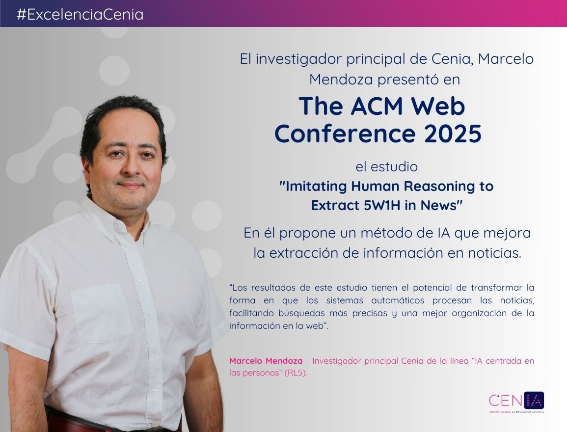 Investigador de Cenia presenta en The ACM Web Conference 2025 método de IA que mejora extracción de información en noticias