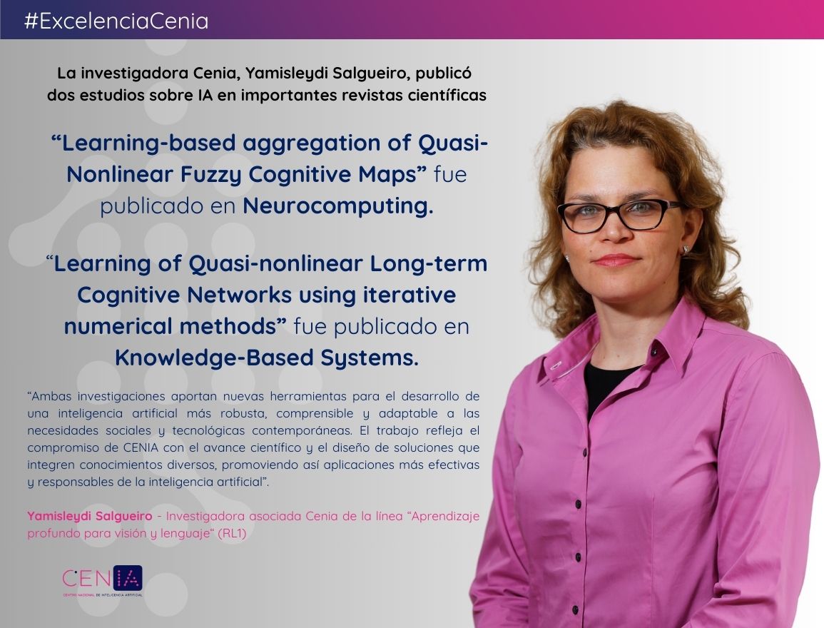 Investigadora de CENIA participa en dos estudios que mejoran modelos avanzados de inteligencia artificial