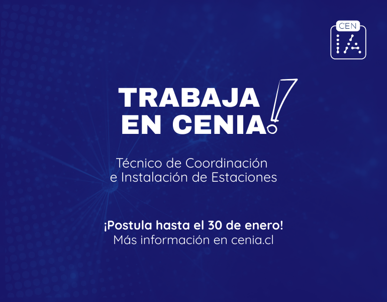 TRABAJA EN CENIA: Técnico de Coordinación e Instalación de Estaciones