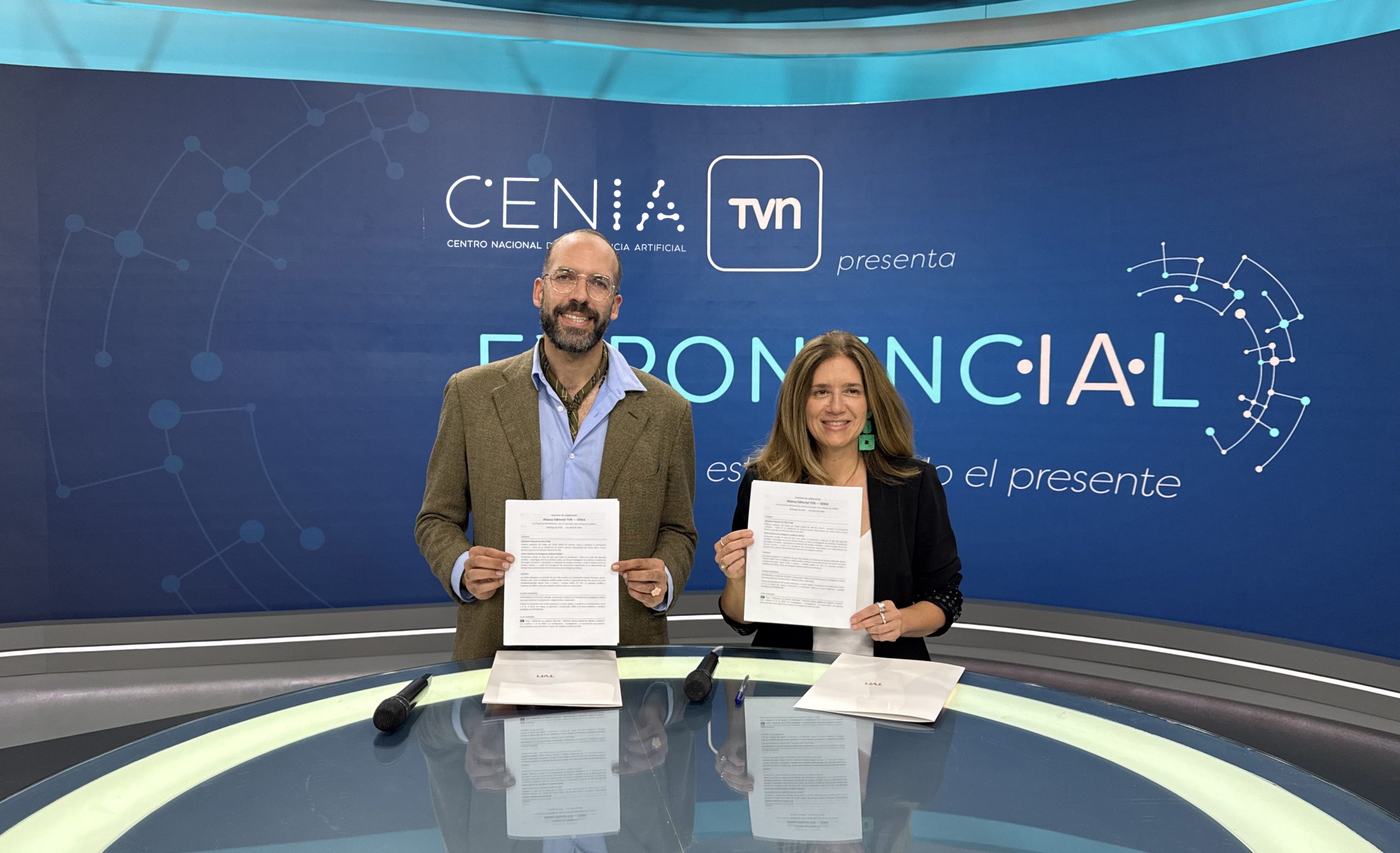 TVN y CENIA sellan alianza para liderar la conversación sobre inteligencia artificial en Chile