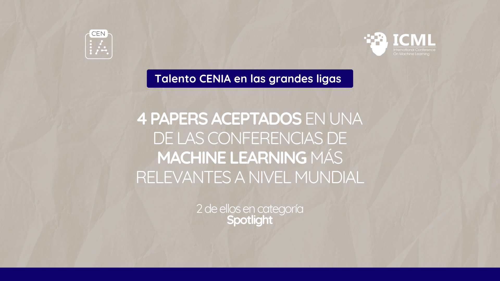 CENIA logra cuatro aceptaciones en el ICML 2026, la “Premier League” del Machine Learning mundial